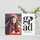 Invitation Classe de 2024 GRAD Multi Photo Graduation (Debout devant)