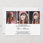 Invitation Classe de 2024 GRAD Multi Photo Graduation (Dos)