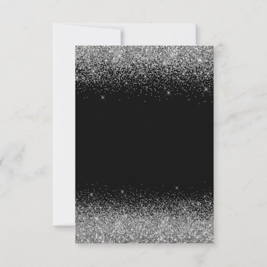 Invitation Classe de 2024 Graduation Party Silver Black (Dos)