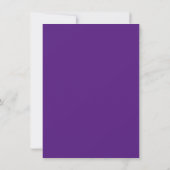 Invitation Classe de 2024 Royal Purple Graduation Photo (Dos)