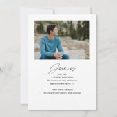 Invitation Classe de 2024 Script Photo Graduation (Dos)