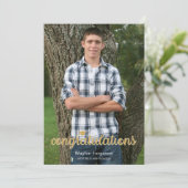 Invitation Classe de 2025 Christian Gold Photo Graduation (Debout devant)