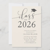 Classe de 2025 Cream Graduation Party