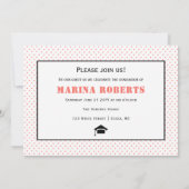 Invitation Classe de 2025 diplôme de typographie photo (Dos)