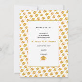 Invitation Classe de 2025 fête de la casquette de graduation  (Dos)