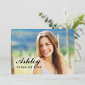 Invitation Classe de 2025 Graduate Photo Graduate Party (Debout devant)