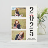Invitation Classe de 2025 Graduation Photo Parti moderne seni (Debout devant)