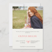 Invitation Classe de 2025 Graduation Photo Parti moderne seni (Dos)