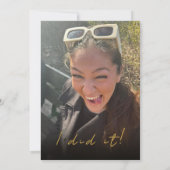 Invitation Classe de 2025 "Je l'ai fait" (Dos)