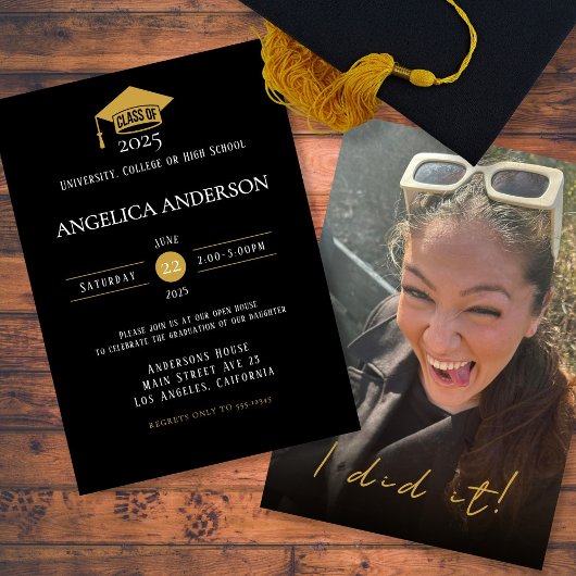 Invitation Classe de 2025 "Je l'ai fait"