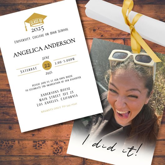 Invitation Classe de 2025 "Je l'ai fait"