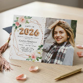 Invitation Classe de 2025 Lettres à ballons - Diplôme photo