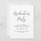 Invitation Classe de 2025 Magazine Couverture Photo Graduatio (Dos)