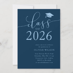 Invitation Classe de 2025 Marine Graduation Party