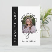 Invitation Classe De 2025 Moderne Photo Graduation Open House (Debout devant)