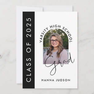 Invitation Classe De 2025 Moderne Photo Graduation Open House