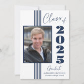 Invitation Classe de 2025 Photo Frame Graduation Party (Devant)