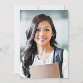 Invitation Classe de 2025 Purple Agate Photo Dark Graduation (Dos)