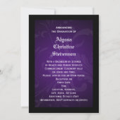 Invitation Classe de 2025 Purple Tassel Diplôme Dignifié (Dos)