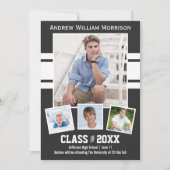 Invitation Classe de 20XX Photo Collage Sport Graduation Part (Devant)