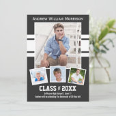 Invitation Classe de 20XX Photo Collage Sport Graduation Part (Debout devant)