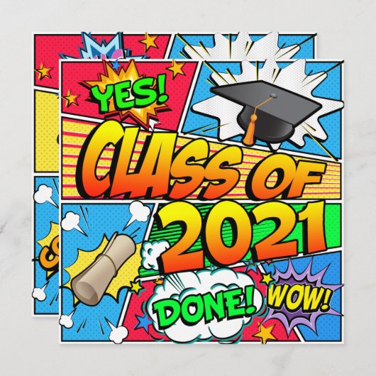 Invitation Classe de bande dessinée 2021 (Devant / Derrière)