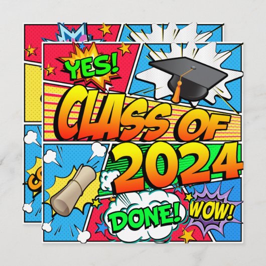 Invitation Classe de bande dessinée 2024 (Devant / Derrière)