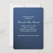 Invitation Classe de Bleu Graduation Photo (Dos)