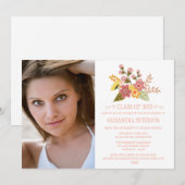 Invitation Classe de bouquet floral 2015 (Devant / Derrière)