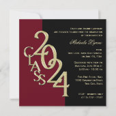 Invitation Classe de Bourgogne et d'or 2024 (Devant)