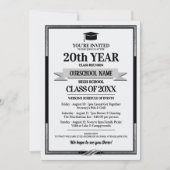 Invitation Classe de couleurs de l'école de style classique R (Devant)