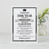 Invitation Classe de couleurs de l'école de style classique R (Debout devant)