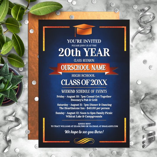 Invitation Classe de couleurs de l'école de style classique R