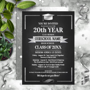 Invitation Classe de couleurs de l'école de style classique R