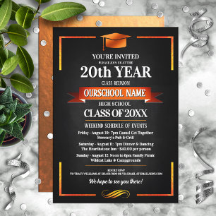 Invitation Classe de couleurs de l'école de style classique R