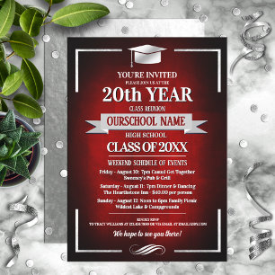Invitation Classe de couleurs de l'école de style classique R