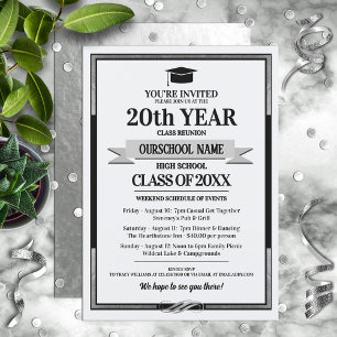 Invitation Classe de couleurs de l'école de style classique R