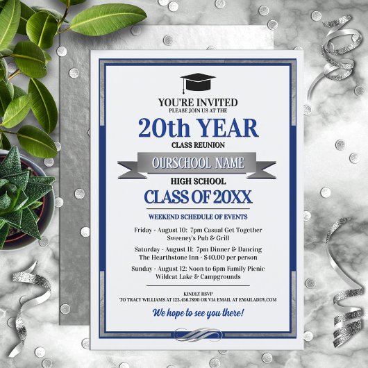 Invitation Classe de couleurs de l'école de style classique R