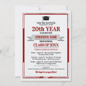 Invitation Classe de couleurs de l'école de style classique R (Devant)