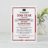 Invitation Classe de couleurs de l'école de style classique R (Debout devant)