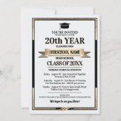 Invitation Classe de couleurs de l'école de style classique R (Devant)