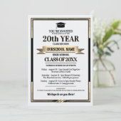 Invitation Classe de couleurs de l'école de style classique R (Debout devant)