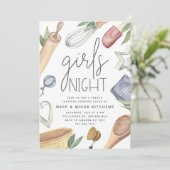Invitation Classe de Cuisine Night Out Night Girls (Debout devant)