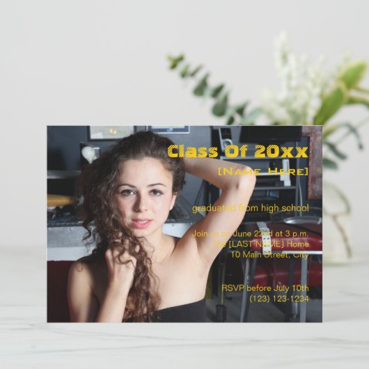 Invitation Classe De Diplôme De 20xx (Debout devant)