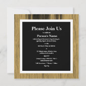 Invitation Classe de diplôme de 20xx photo bois élégant (Dos)