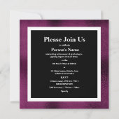 Invitation Classe de diplôme d'études supérieures d'élégance (Dos)