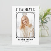 Invitation Classe de diplômes modernes de 2025 photo de gradu (Debout devant)
