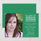 Invitation Classe de fac de l'obtention du diplôme 2012 (Devant / Derrière)