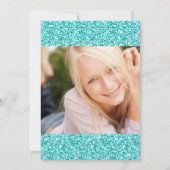 INVITATION CLASSE DE FILLE DE 2013 PHOTO, PARTIES SCINTILLANT (Dos)