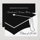 Invitation classe de fin de diplôme en 2016 (Devant / Derrière)